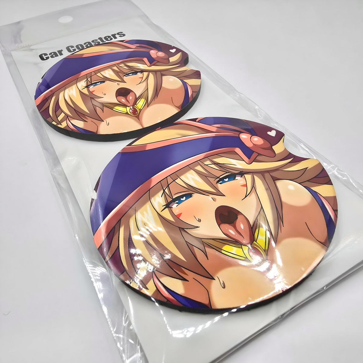 ahegao card sleeves Dark Magician Girl Car Coasters