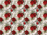 Hibiscus Floral Door Panel Trims