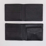 Blue Plaid Leather Wallet - Shift Royal