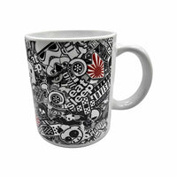 JDM Sticker Bomb Coffee Mug - Ceramic Mug Cup 11oz