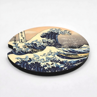 The Great Wave Off Kanagawa Car Coasters