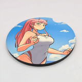 Swimsuit Zero Two Car Coasters