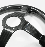 Full Gloss Carbon Fiber Steering Wheel - Shift Royal