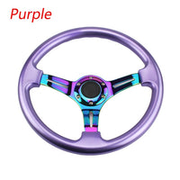 Neo Chrome 350mm 14inch Steering Wheel - Shift Royal