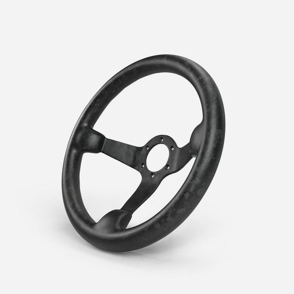 Full Matte Forged Carbon Fiber Steering Wheel - Shift Royal